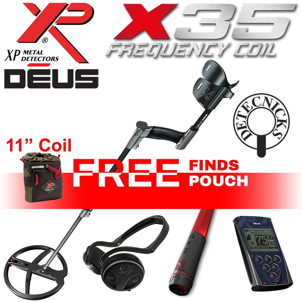 XP Deus 1 - 11&#34;x35,remote,mi6 probe & ws audio